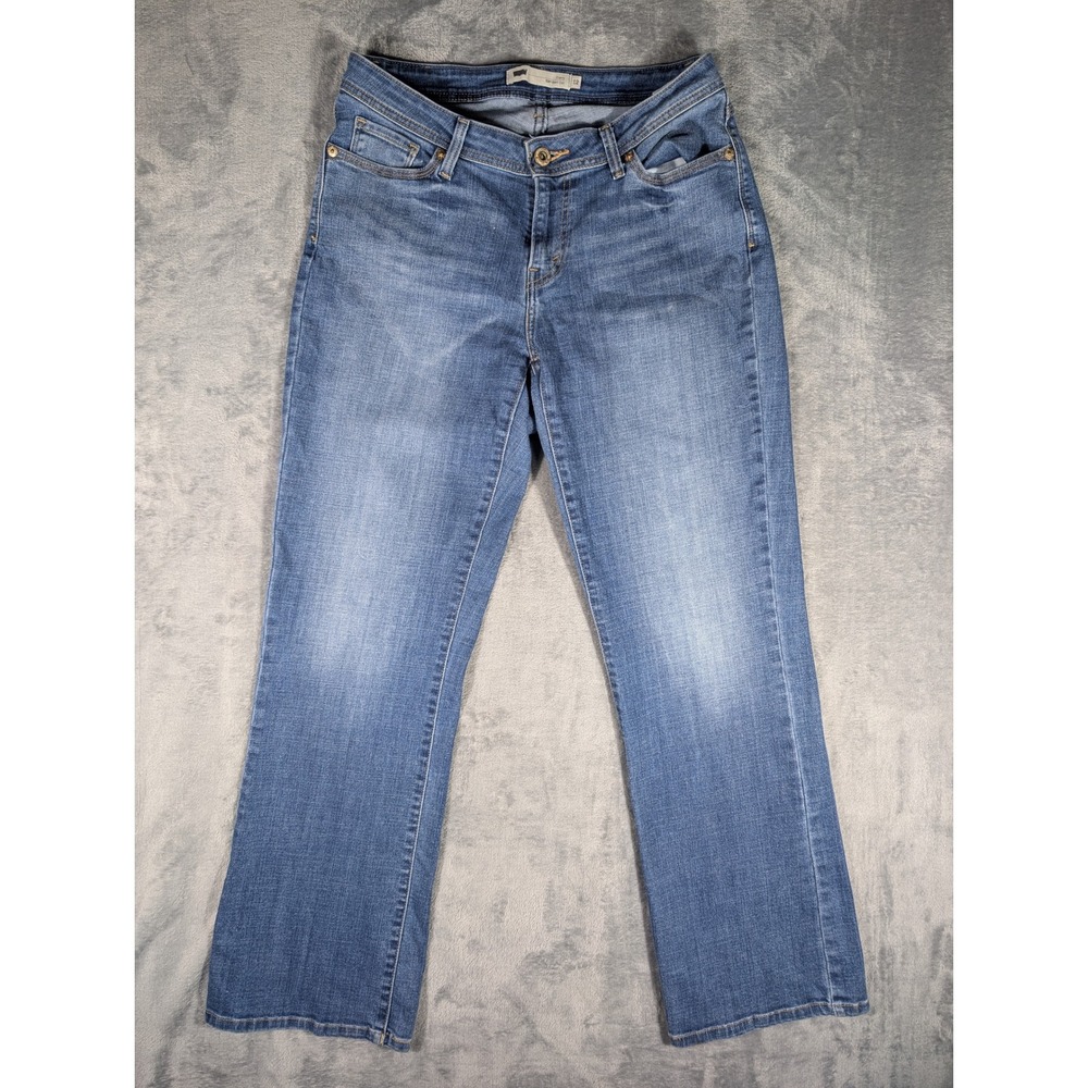 Levis 529 Curvy Bootcut Jeans Womens 12M Blue Denim Mid Rise Stretch W31 L32
